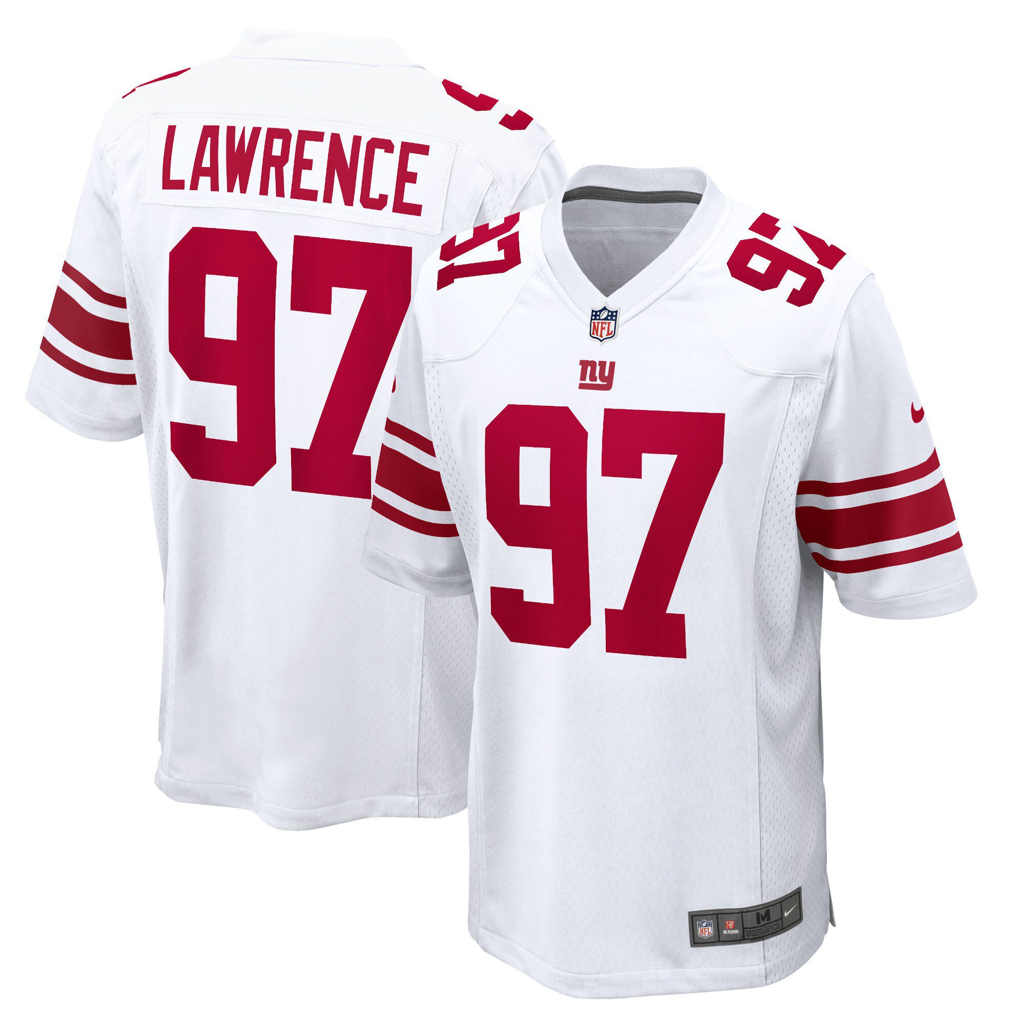 Men New York Giants 97 Dexter Lawrence Nike White Game Player NFL Jersey